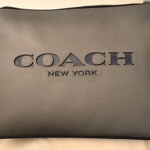 Coach NWT Large Pouch Gray